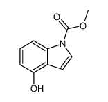 4-hydroxy-1-methoxycarbonylindole结构式