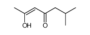 2-hydroxy-6-methyl-hept-2-en-4-one Structure