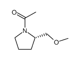 Pyrrolidine, 1-acetyl-2-(methoxymethyl)-, (2S)- (9CI)结构式