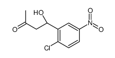 (4R)-4-(2-chloro-5-nitrophenyl)-4-hydroxybutan-2-one结构式