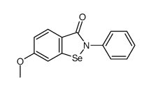 1,2-Benzisoselenazol-3(2H)-one, 6-methoxy-2-phenyl- Structure