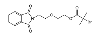 N-(2-(2-bromoisobutyryl)ethoxy)ethylphthalimide Structure