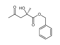 benzyl (2R)-2-hydroxy-2-methyl-4-oxopentanoate结构式