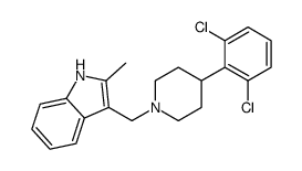 3-[[4-(2,6-dichlorophenyl)piperidin-1-yl]methyl]-2-methyl-1H-indole结构式