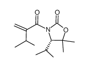 (S)-5,5-dimethyl-4-iso-propyl-3-(2'-iso-propylacryloyl)oxazolidin-2-one Structure