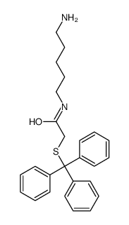 N-(5-aminopentyl)-2-tritylsulfanylacetamide结构式