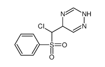 5-[benzenesulfonyl(chloro)methyl]-2,5-dihydro-1,2,4-triazine结构式