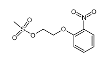 2-(2-nitrophenoxy)-1-mesyloxyethane结构式