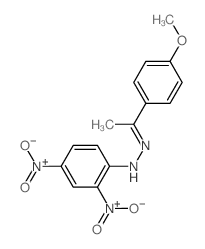 1-(4-Methoxyphenyl)ethanone (2,4-bis(hydroxy(oxido)amino)phenyl)hydrazone结构式