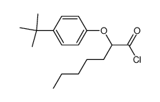 2-(4-tert-butyl-phenoxy)-heptanoyl chloride结构式
