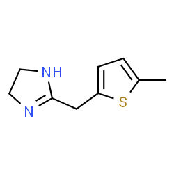 1H-Imidazole,4,5-dihydro-2-[(5-methyl-2-thienyl)methyl]- structure