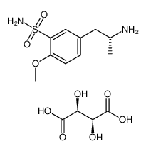 (R)-5-(2-aminopropyl)-2-methoxybenzenesulfonamide D-tartrate结构式