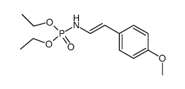 Diethyl N-[β-(p-methoxyphenyl)-vinyl]-phosphoramidate Structure
