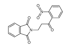 N-[3-(2-nitro-phenyl)-3-oxo-propyl]-phthalimide Structure