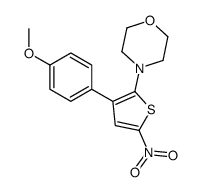 4-[3-(4-methoxyphenyl)-5-nitrothiophen-2-yl]morpholine结构式