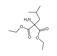 amino-isobutyl-malonic acid diethyl ester Structure