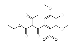 3-oxo-2-(3,4,5-trimethoxy-2-nitro-benzoyl)-butyric acid ethyl ester Structure