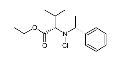 ethylN-chloro-N-(1-phenylethyl)-L-valinate Structure