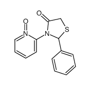 3-(1-oxidopyridin-1-ium-2-yl)-2-phenyl-1,3-thiazolidin-4-one Structure