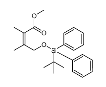 (Z)-methyl 4-(tert-butyldiphenylsiloxy)-2,3-dimethyl-2-butenoate结构式