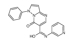 7-oxo-1-phenyl-N-pyridin-3-ylpyrazolo[1,5-a]pyrimidine-6-carboxamide Structure