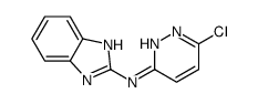 N-(6-chloropyridazin-3-yl)-1H-benzimidazol-2-amine结构式