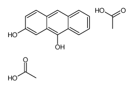 acetic acid,anthracene-2,9-diol Structure