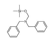 N-benzyl-1-phenyl-N-(trimethylsilyloxymethyl)methanamine结构式