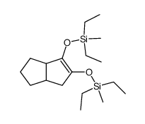 5,6-Bis-(diethyl-methyl-silanyloxy)-1,2,3,3a,4,6a-hexahydro-pentalene结构式