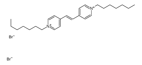 1-heptyl-4-[2-(1-heptylpyridin-1-ium-4-yl)ethenyl]pyridin-1-ium,dibromide结构式