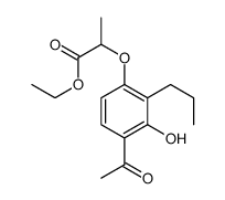 ethyl 2-(4-acetyl-3-hydroxy-2-propylphenoxy)propanoate Structure