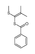 S-(2-methyl-1-methylsulfanylprop-1-enyl) benzenecarbothioate结构式