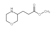 3-MORPHOLIN-3-YL-PROPIONIC ACID METHYL ESTER Structure