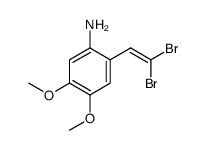 Benzenamine, 2-(2,2-dibromoethenyl)-4,5-dimethoxy Structure