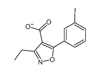4-Isoxazolecarboxylicacid,5-(3-iodophenyl)-,ethylester(9CI)结构式