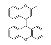 9H-Xanthene, 9-(2-methyl-4H-1-benzopyran-4-ylidene)结构式