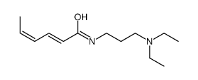 N-[3-(diethylamino)propyl]hexa-2,4-dienamide Structure