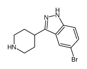 5-bromo-3-piperidin-4-yl-2H-indazole结构式