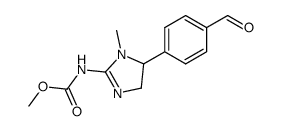 [5-(4-Formyl-phenyl)-1-methyl-4,5-dihydro-1H-imidazol-2-yl]-carbamic acid methyl ester Structure