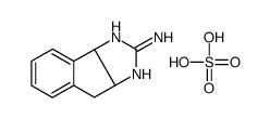 3,3a,4,8b-tetrahydroindeno[1,2-d]imidazol-2-amine,sulfuric acid Structure