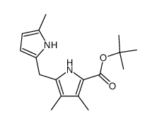 3,4-dimethyl-5-(5-methyl-1H-pyrrol-2-ylmethyl)-1H-pyrrole-2-carboxylic acid tert-butyl ester结构式