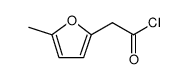 2-Furanacetyl chloride, 5-methyl Structure