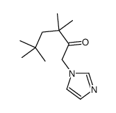1-imidazol-1-yl-3,3,5,5-tetramethylhexan-2-one Structure
