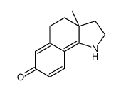 3a-methyl-2,3,4,5-tetrahydro-1H-benzo[g]indol-7-one结构式