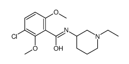 3-chloro-N-(1-ethylpiperidin-3-yl)-2,6-dimethoxybenzamide Structure
