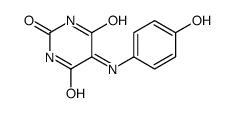 5-(4-hydroxyphenyl)imino-1,3-diazinane-2,4,6-trione结构式