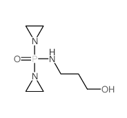 Phosphinic amide,P,P-bis(1-aziridinyl)-N-(3-hydroxypropyl)- (7CI) structure