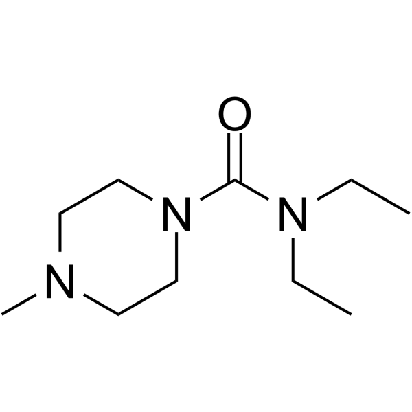 Diethylcarbamazine Structure