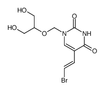 5-((E)-2-Bromo-vinyl)-1-(2-hydroxy-1-hydroxymethyl-ethoxymethyl)-1H-pyrimidine-2,4-dione结构式