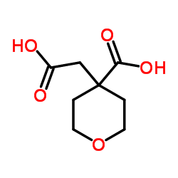 4-(Carboxymethyl)tetrahydro-2H-pyran-4-carboxylic acid Structure